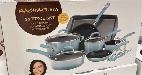 Macys Rachael Ray 14 Piece Nonstick Cookware Set Now 67 99 Shipped