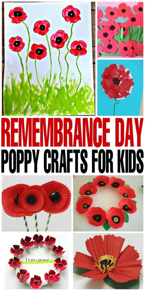 Remembrance Day Poppy Crafts for Kids - Frugal Mom Eh!