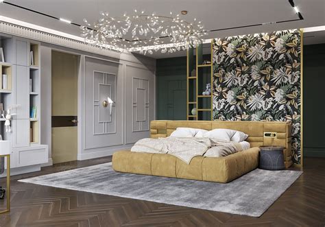 Желтая кровать в интерьере | Home decor, Home, Room