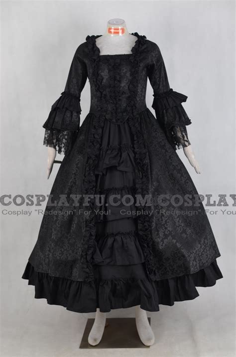 Custom Gothic Dress (Black) - CosplayFU.com