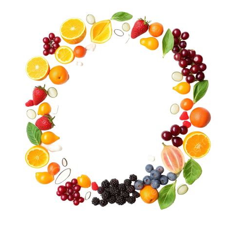 Fruit Frame Healthy Vitamins Fruit Frame Healthy Png Transparent