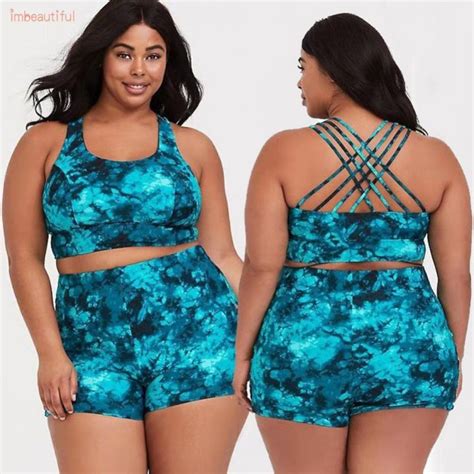 HOTiambeautifulWomens Swimwear Plus Size Swimsuit Bathing Suit Padded Bikini Set Beachwear