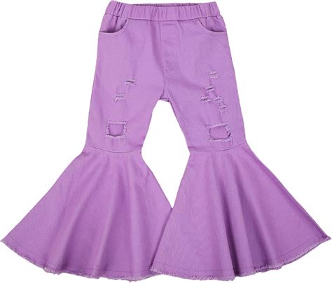 Pantaloni Da Bambina Con Volant In Tinta Unita Per L Autunno E L