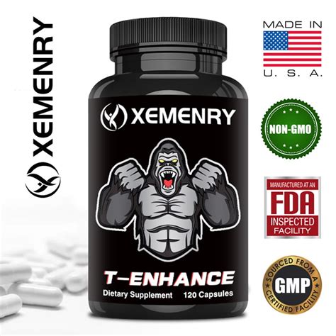 Xemenry T Enhance Testosterone Booster With Horny Goat Weed Maca