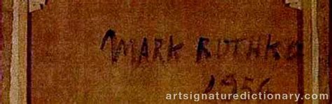 Mark Rothko 19031970 Latviausa Signatures Biography And Art Prices