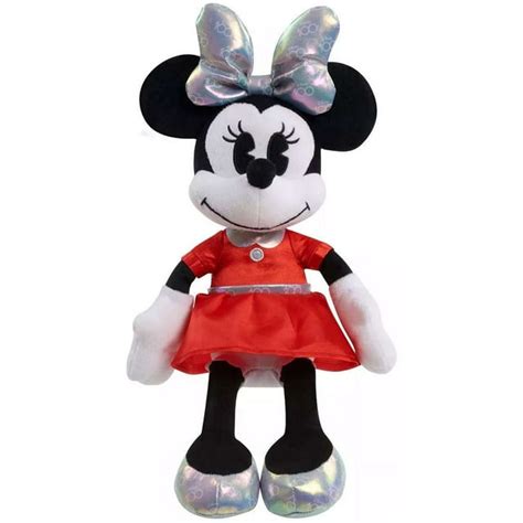 Just Play Disney100 Minnie Mouse Plush Red Dress