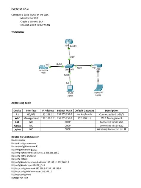 Exercise No4 | PDF | Wireless Lan | Computer Network
