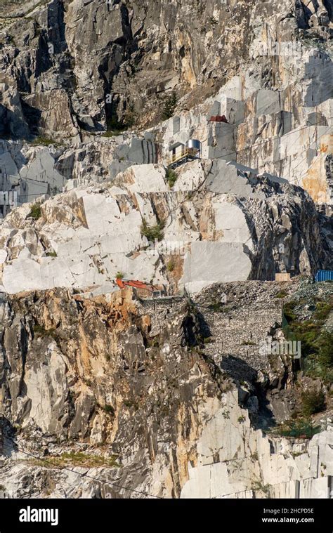 Quarry Of White Carrara Marble In The Apuan Alps Alpi Apuane Tuscany