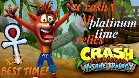 All Platinum Relics Time Crash Bandicoot 1 N Sane Trilogy PS4