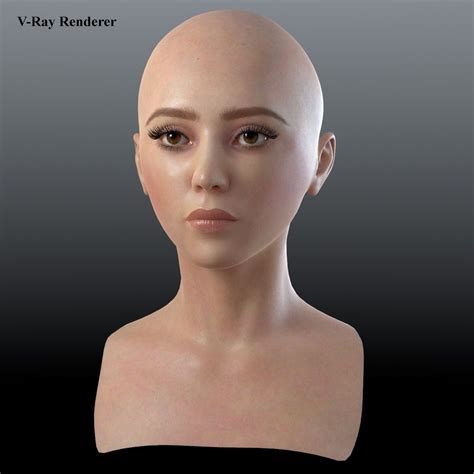 Female Asian Head 3d Model 79 Unknown Ma Free3d