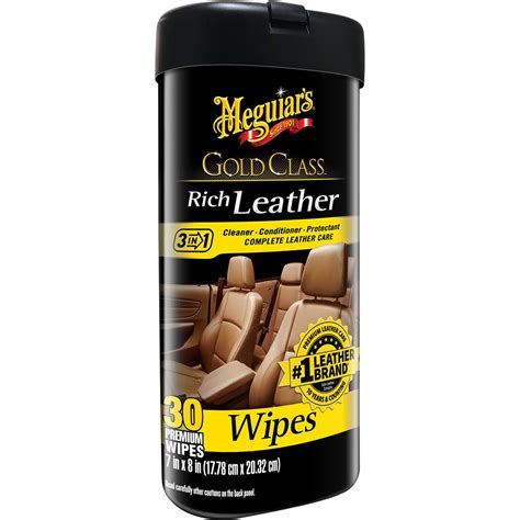 Meguiars Gold Class Rich Leather Cleaner Conditioner Wipes