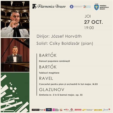 József Horváth și Csiky Boldizsar în concert simfonic Filarmonica Brasov