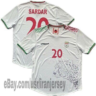 Iran Home Jersey Sardar Azmoun Uhlsport Soccer Football New