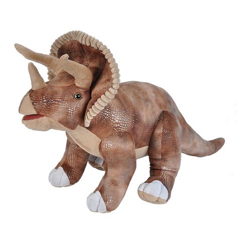 Triceratops Dinosaur Large Soft Plush Toy By Wild Republic