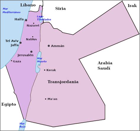 Mapa De Oriente Medio De Cisjordania