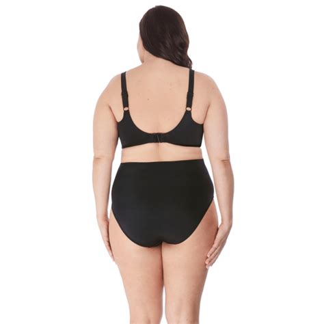 Elomi Swim Magnetic Plunge Bikini Oberteil Black Annadiva