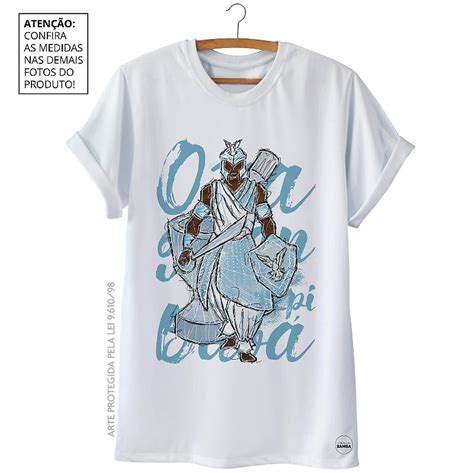 Camiseta Oxaguian Maria Bamba Camisetas De Umbanda E Candombl