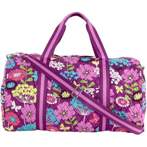 Vera Bradley Round Duffel Travel Bag In Flutterby Weekender Duffel Bag Bags Duffel Bag Travel