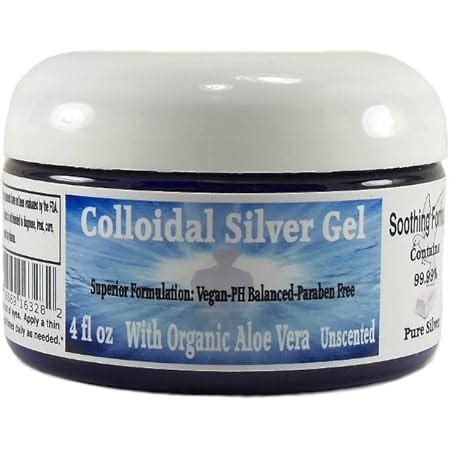 Amazon Structured Colloidal Silver Gel With Aloe Vera For Burns