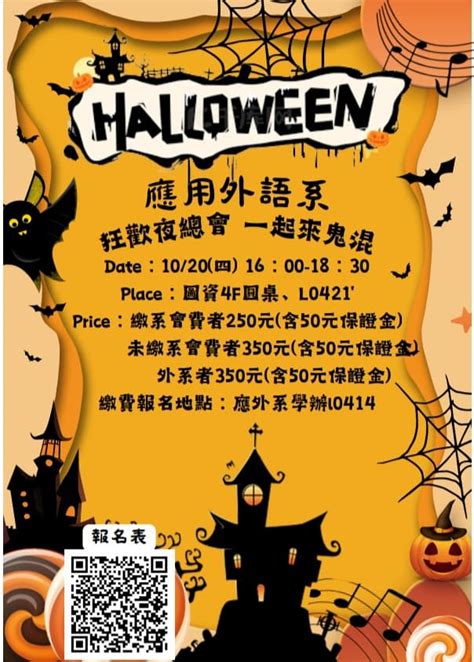 應用外語系 萬聖節活動開跑啦~🎃 樹德科技大學板 Dcard