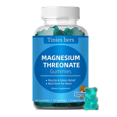 Magnesium Threonate Gummies Mg Sugar Free L Threonate Gummies For