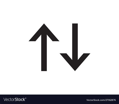 Symbol Bidirectional Arrows Data Transfer Vector Image