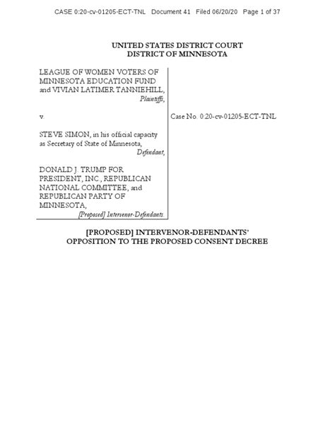 41 Opp To Consent Decree Pdf Consent Decree Burden Of Proof Law