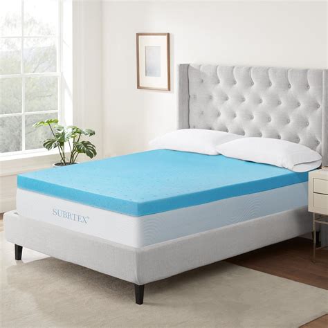 Subrtex 2 3 Or 4 Inch Gel Infused Memory Foam Mattress Topper（3