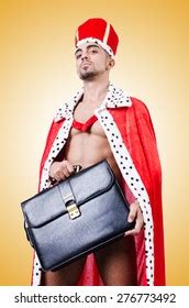 Naked King Isolated On White Stock Photo 276773492 Shutterstock