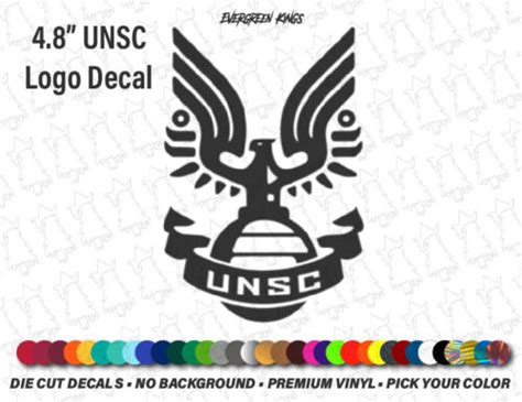 Unsc Logo Insignia Halo Legendary Infinite Inches Gamer Decal