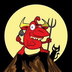 devil cartoon vector
