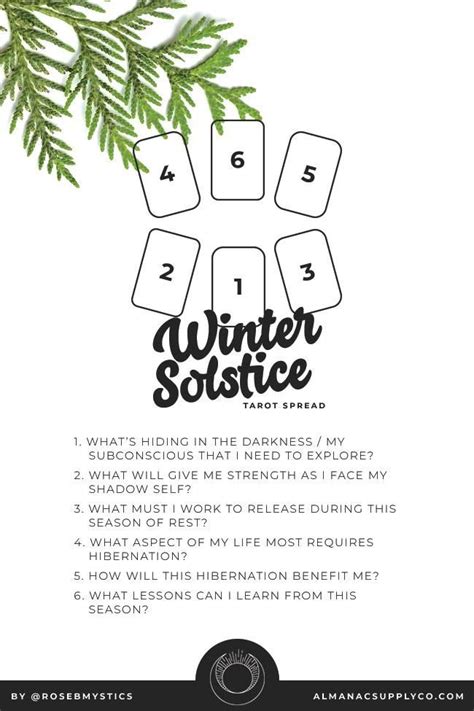 Winter Solstice Tarot Spread Tarot Spreads Tarot Tarot Card Layouts