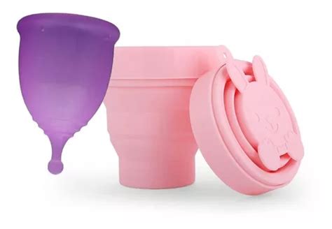 Copa Menstrual 3 Kits Con Vaso Esterilizador Y Bolsita Meses sin interés