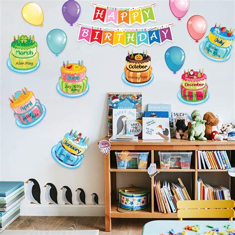 Buy 20 Pieces Happy Birthday Bulletin Board Set Birthday Wall Classroom