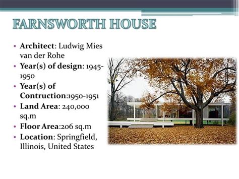 Farnsworth house | PPT