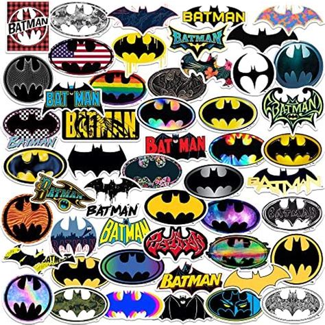 Amazon.com: Batman - Logo 50CT Sticker Pack Large Deluxe Stickers ...