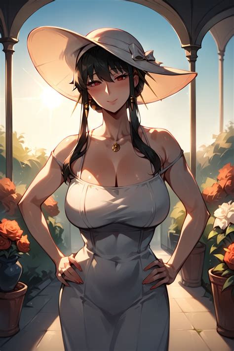 Hands On Her Hips Mischievous Smiling While Blushing Hands On Hips AI Porn