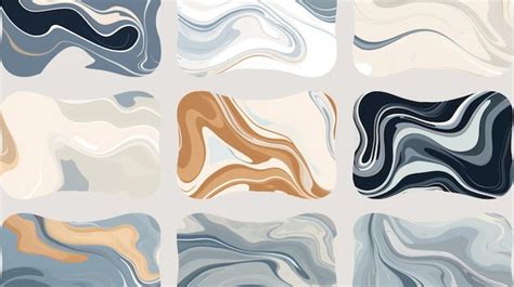 Premium Vector | Marble patterns vector