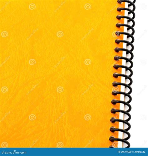 Orange Notebook Texture Stock Photo Image Of Office 64574600