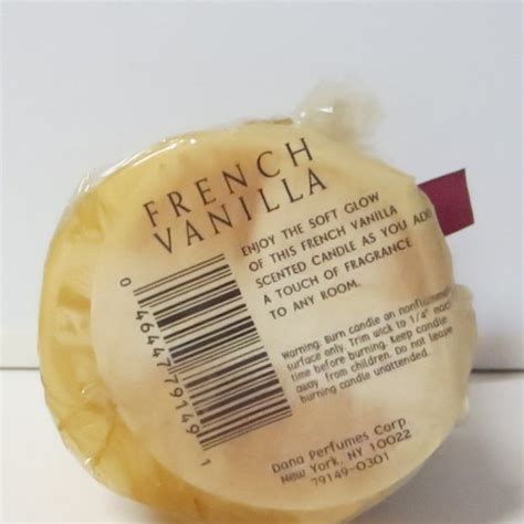 Dana Perfumes Accents Candle French Vanilla By Dana Perfumes Rare