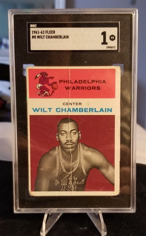 Fleer Basketball Wilt Chamberlain Rookie Card Sgc Ebay