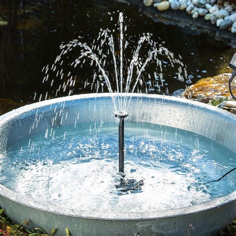 Pompe immergée petit bassin 6 9V Fountain 140 L SolairePratique