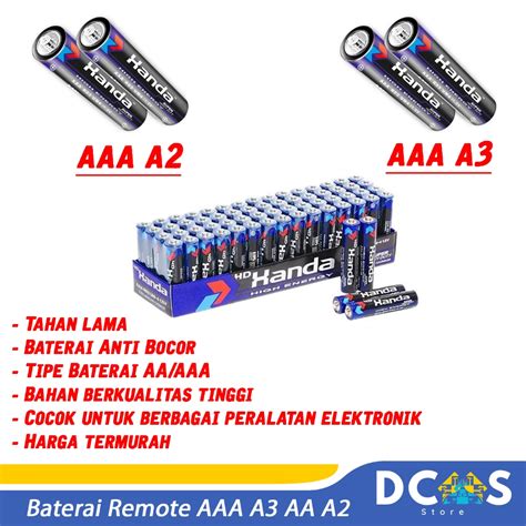 jual battery baterai remot ukuran aaa   aa  good quality anti