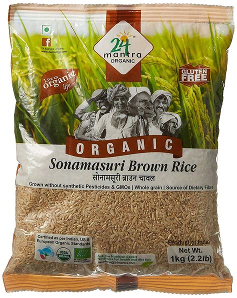 Buy 24 Mantra Organic Sonamasuri Brown Rice 1KG In Singapore