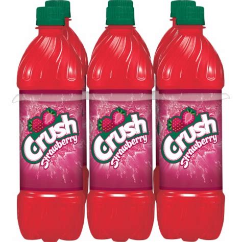 Crush® Strawberry Soda Bottles, 6 bottles / 16.9 fl oz - Kroger