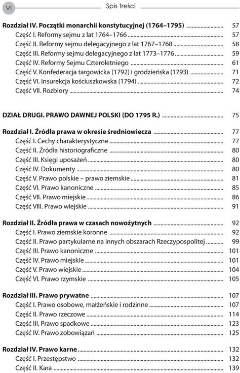 Spis treści Wstęp DZIAŁ PIERWSZY USTRÓJ POLSKI DO 1795 R PDF