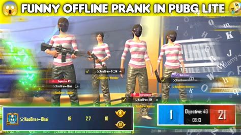 🤫 Funniest Offline Prank In Pubg Lite Tdm Pubg Lite Offline Prank