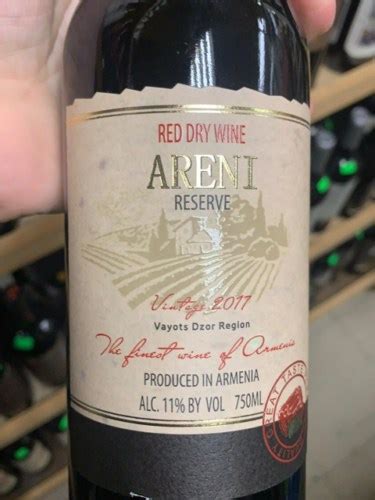 Areni Reserve Red Dry Vivino Us