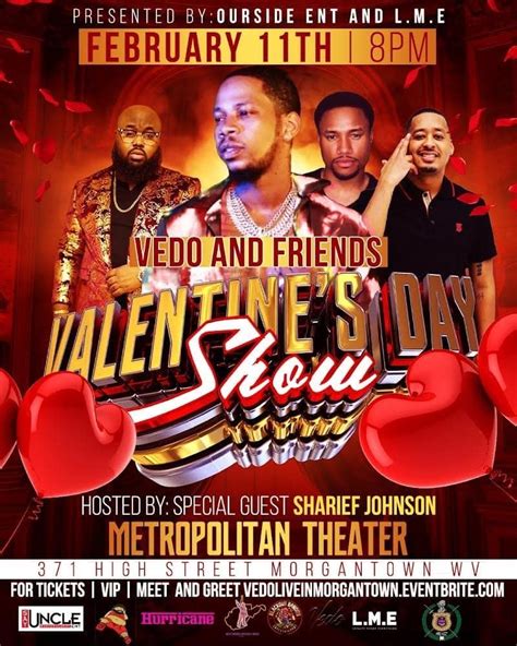 Vedo and Friends LIVE: Valentine’s Day Show – THE METROPOLITAN THEATRE