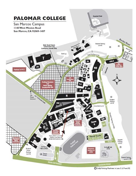 Palomar College Campus Map Map Of Canada